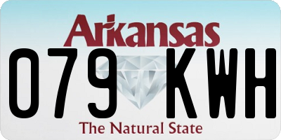 AR license plate 079KWH