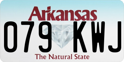 AR license plate 079KWJ