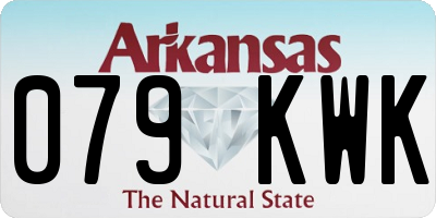 AR license plate 079KWK