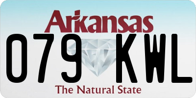 AR license plate 079KWL