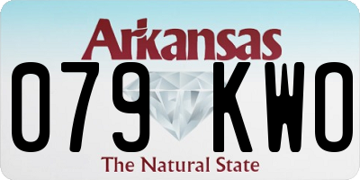 AR license plate 079KWO