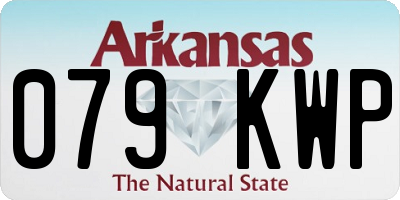 AR license plate 079KWP