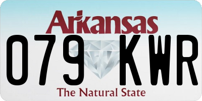 AR license plate 079KWR