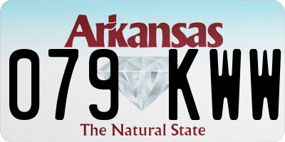 AR license plate 079KWW