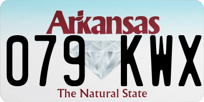 AR license plate 079KWX