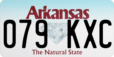 AR license plate 079KXC