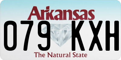 AR license plate 079KXH