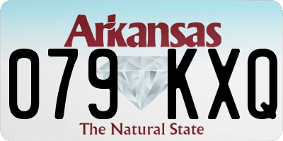 AR license plate 079KXQ