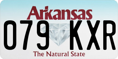 AR license plate 079KXR