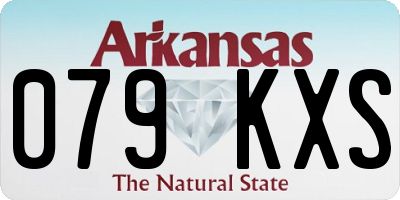 AR license plate 079KXS