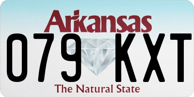 AR license plate 079KXT
