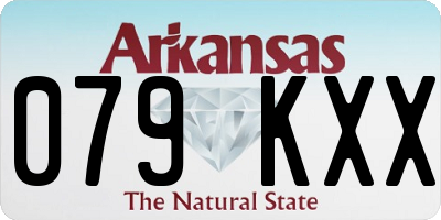 AR license plate 079KXX