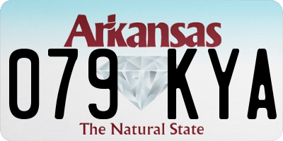 AR license plate 079KYA