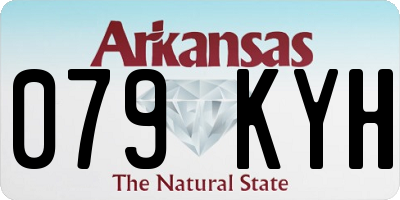 AR license plate 079KYH