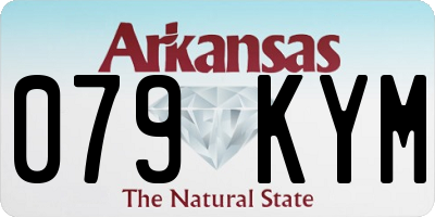 AR license plate 079KYM