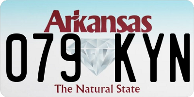 AR license plate 079KYN
