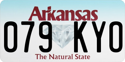 AR license plate 079KYO