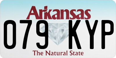 AR license plate 079KYP