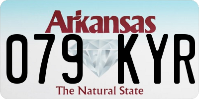 AR license plate 079KYR