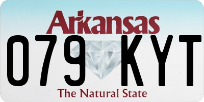 AR license plate 079KYT