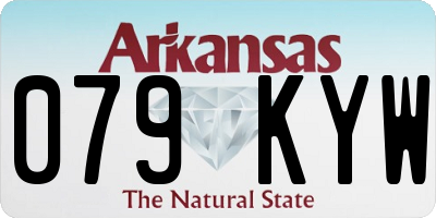 AR license plate 079KYW