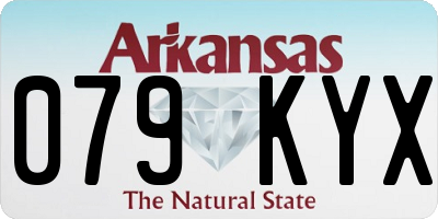 AR license plate 079KYX
