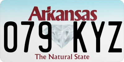 AR license plate 079KYZ
