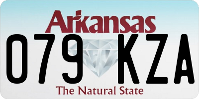 AR license plate 079KZA