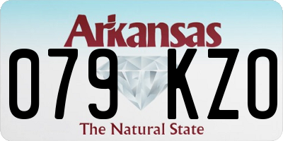 AR license plate 079KZO