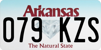 AR license plate 079KZS
