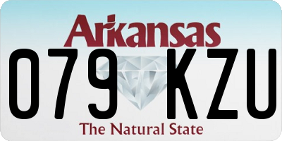 AR license plate 079KZU