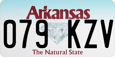AR license plate 079KZV