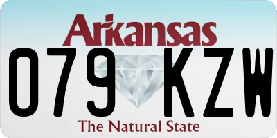 AR license plate 079KZW
