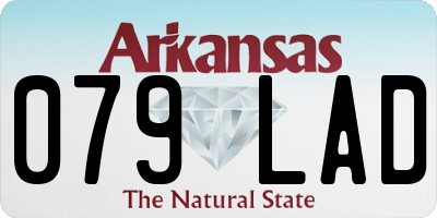AR license plate 079LAD