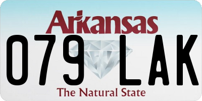 AR license plate 079LAK