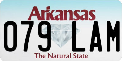 AR license plate 079LAM