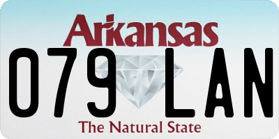 AR license plate 079LAN
