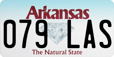 AR license plate 079LAS