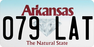 AR license plate 079LAT