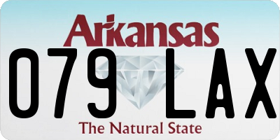 AR license plate 079LAX