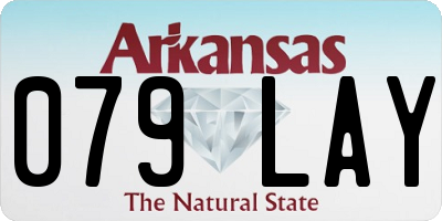 AR license plate 079LAY