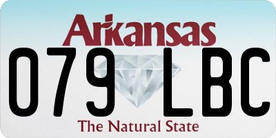 AR license plate 079LBC