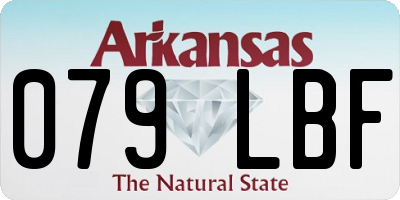 AR license plate 079LBF