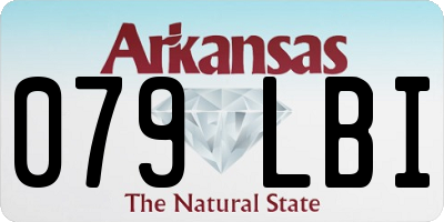 AR license plate 079LBI