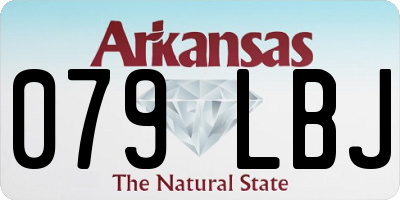 AR license plate 079LBJ