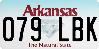 AR license plate 079LBK