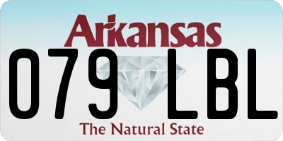 AR license plate 079LBL