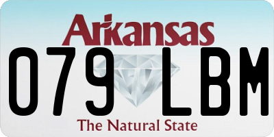 AR license plate 079LBM