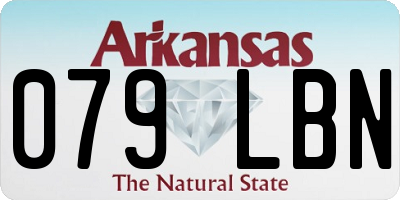AR license plate 079LBN