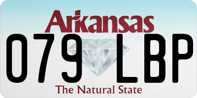 AR license plate 079LBP
